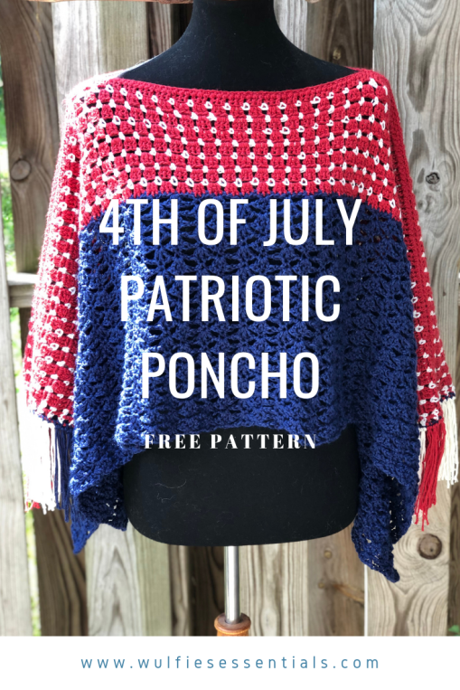 4th of July Patriotic Poncho